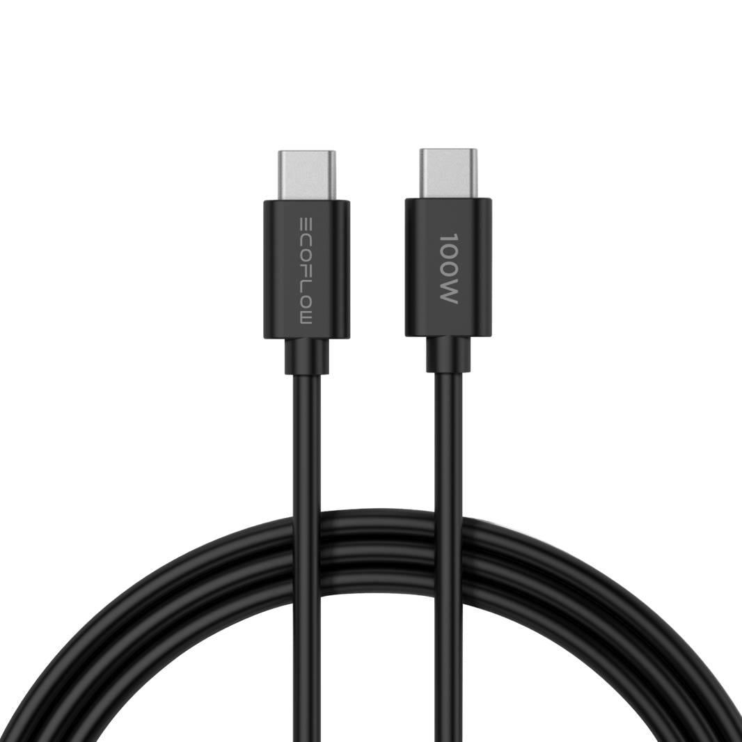 ECOFLOW lādētājs 65W, 1 × USB - A ports, 2 × USB - C porti, ātrā uzlāde (GaN tehnoloģija), sudraba. - ZEMLETES.LV
