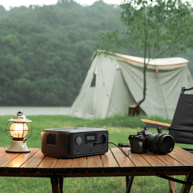 EcoFlow RIVER 3 UPS pārnēsājamā elektrostacija, 245 Wh, 300 W, LiFePO₄, Wi-Fi un Bluetooth, IP54