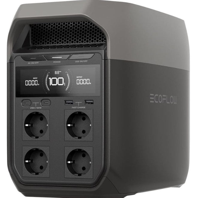 EcoFlow DELTA 3 1024 Wh / 1800 W uzlādes stacija – LiFePO₄, UPS, Wi-Fi