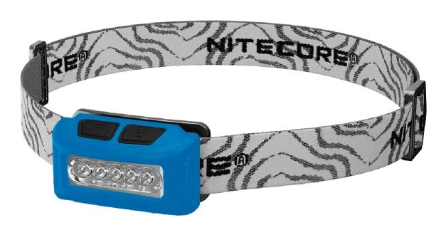 Nitecore NU10 BLUE 160 lm, 900 mAh, 60° regulējams leņķis, 3 spilgtuma līmeņi, IP66, 500 uzlādēšanas cikli