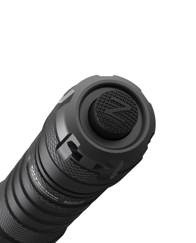 Nitecore MH12 V2 LED taktiskais lukturis 1200 lm, 202 m, USB-C, 21700 akumulators, IP68