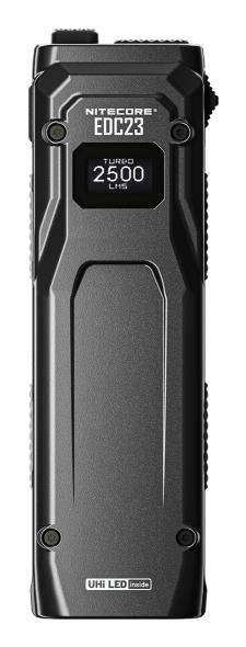 NITECORE EDC23 LED pocket torch, 2500 lm, USB-C charging, 1500 mAh battery, IP54