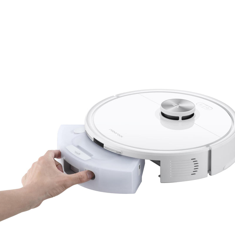 Roborock Q7 TF+ robotizētais putekļsūcējs, 10 000 Pa, sausā un mitrā uzkopšana, PreciSense LiDAR, Dual Anti-Tangle, automātiskā putekļu iztukšošana, 3200 mAh, balts