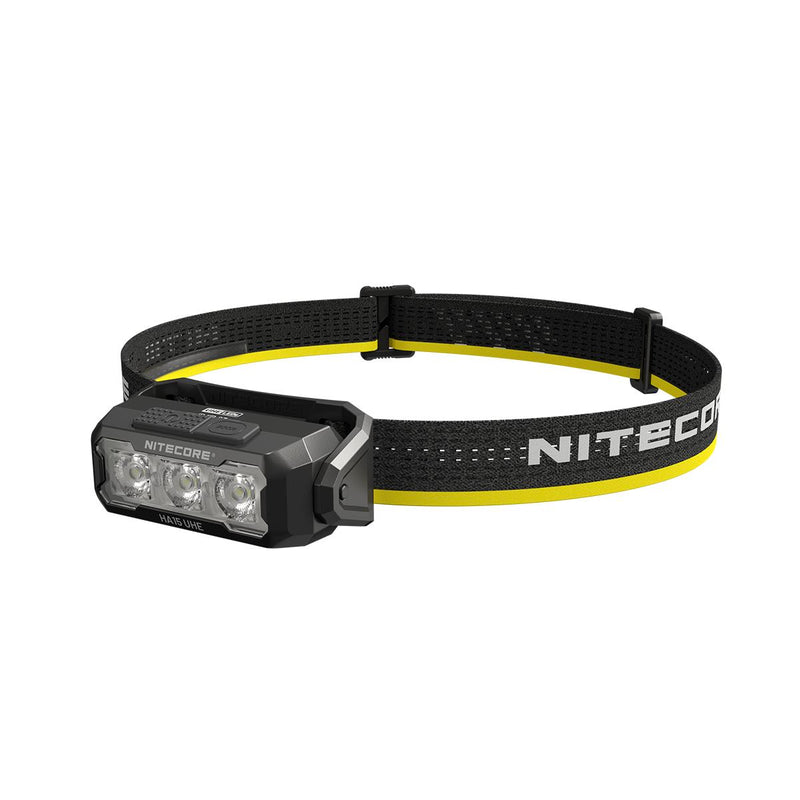 NITECORE HA15 UHE LED galvas lukturis, 400 lm, USB-C uzlāde, divējāda barošana, IP66