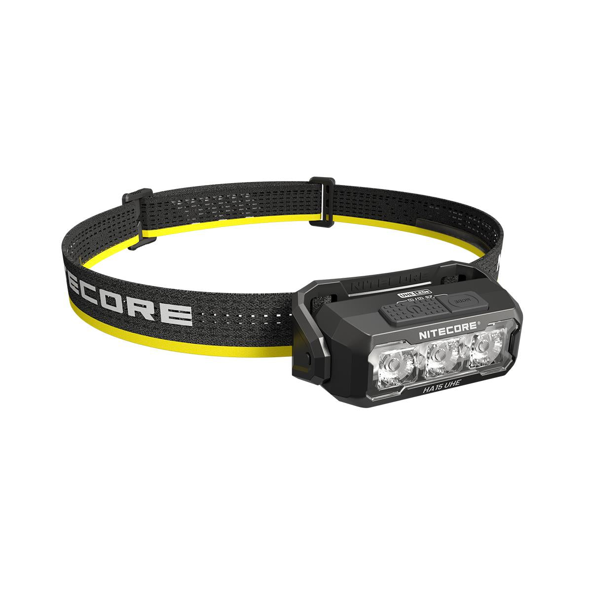 NITECORE HA15 UHE LED galvas lukturis, 400 lm, USB-C uzlāde, divējāda barošana, IP66