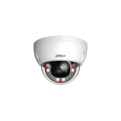 Dahua 4 MP WizSense kupola IP kamera ar Smart Dual Light, 2,8 mm, mikrofonu, IP67/IK10