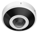 DAHUA 6 MP kupolveida IP videonovērošanas kamera ar 1,68 mm zivsacs objektīvu, 360° panorāmas skatu, 15 m nakts redzamību, divvirzienu audio, PoE, IP67 un IK10, balta