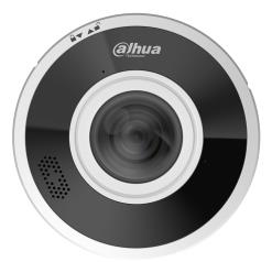 DAHUA 6 MP Dome IP Security Camera with 1.68 mm Fisheye Lens, 360° Panoramic View, 15 m Night Vision, Two-Way Audio, PoE, IP67 and IK10, White