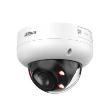 DAHUA 8 MP vandalizturīga kupolveida IP videonovērošanas kamera ar motorizētu 2,7–13,5 mm objektīvu, viedo dubulto apgaismojumu līdz 50 m, SMD 4.0, AcuPick, mikrofonu, PoE, IP67 un IK10, balta