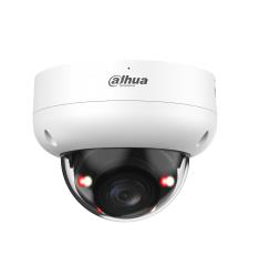DAHUA 8 MP vandalizturīga kupolveida IP videonovērošanas kamera ar motorizētu 2,7–13,5 mm objektīvu, viedo dubulto apgaismojumu līdz 50 m, SMD 4.0, AcuPick, mikrofonu, PoE, IP67 un IK10, balta