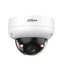 DAHUA 8 MP vandalizturīga kupolveida IP videonovērošanas kamera ar motorizētu 2,7–13,5 mm objektīvu, viedo dubulto apgaismojumu līdz 50 m, SMD 4.0, AcuPick, mikrofonu, PoE, IP67 un IK10, balta