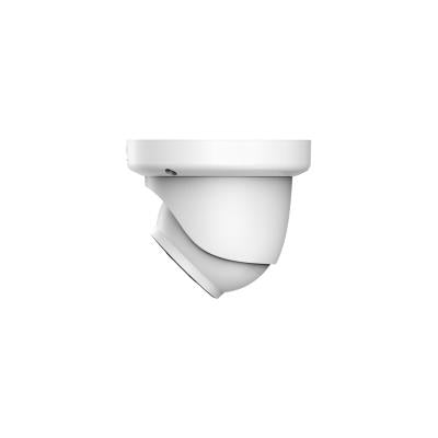 DAHUA 6 MP kupolveida IP videonovērošanas kamera ar 2,8 mm objektīvu, viedo dubulto apgaismojumu līdz 30 m, sejas noteikšanu, mikrofonu, PoE un IP67, balta