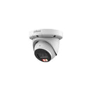 DAHUA 6 MP kupolveida IP videonovērošanas kamera ar 2,8 mm objektīvu, viedo dubulto apgaismojumu līdz 30 m, sejas noteikšanu, mikrofonu, PoE un IP67, balta