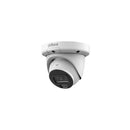 DAHUA 6 MP kupolveida IP videonovērošanas kamera ar 2,8 mm objektīvu, viedo dubulto apgaismojumu līdz 30 m, sejas noteikšanu, mikrofonu, PoE un IP67, balta