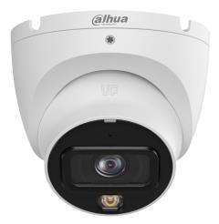 Dahua 8 MP IP Security Camera IPC-HDW1839T-A-IL-0280B-S6, Eyeball, 2.8 mm, IR and Warm LED 30 m, PoE/12 V, IP67, White