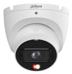 Dahua 8 MP IP Security Camera IPC-HDW1839T-A-IL-0280B-S6, Eyeball, 2.8 mm, IR and Warm LED 30 m, PoE/12 V, IP67, White