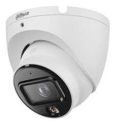 Dahua 8 MP IP Security Camera IPC-HDW1839T-A-IL-0280B-S6, Eyeball, 2.8 mm, IR and Warm LED 30 m, PoE/12 V, IP67, White