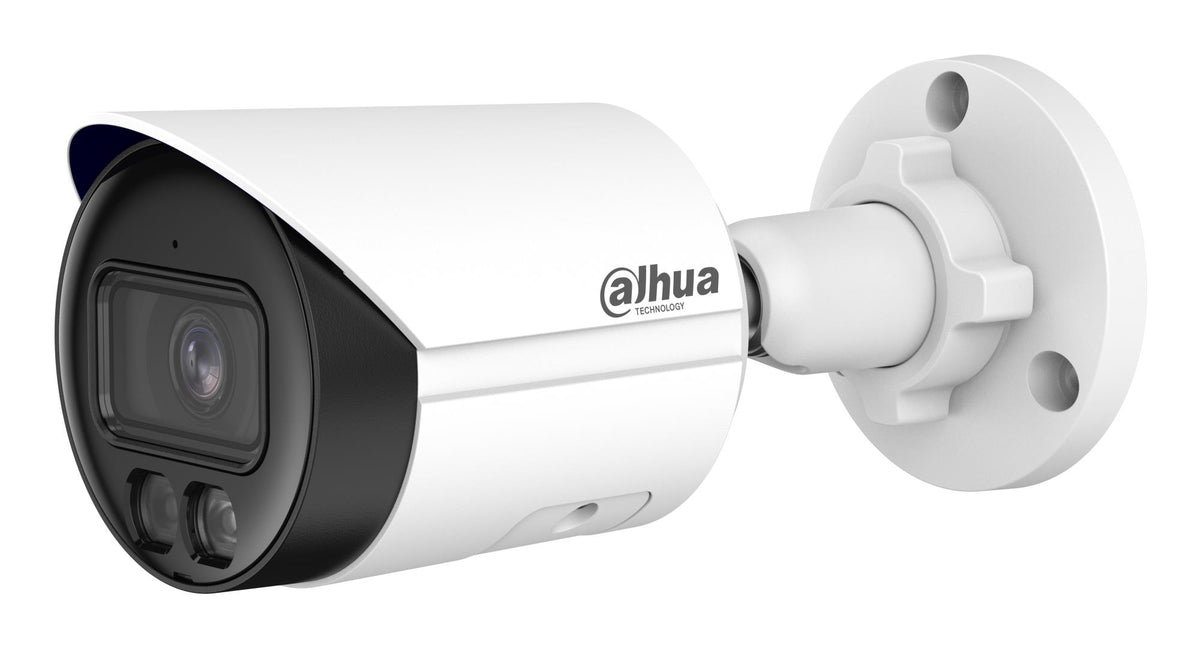 IP-камера Dahua «Smart Dual Light» типа «bullet» с разрешением 6 Мп, объективом 2,8 мм, поддержкой PoE, степень защиты IP67