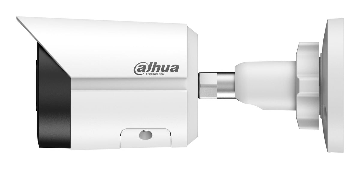 IP-камера Dahua «Smart Dual Light» типа «bullet» с разрешением 6 Мп, объективом 2,8 мм, поддержкой PoE, степень защиты IP67