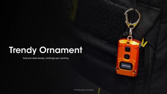 Nitecore TINI3 uzlādējams atslēgu piekariņa lukturītis 600 lm ar OLED displeju un USB-C uzlādi