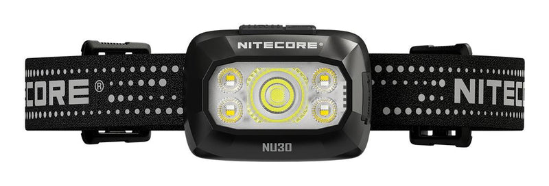 NITECORE NU30 LED galvas lukturis, 500 lm, USB-C uzlāde, 1500 mAh akumulators, IP66