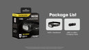 NITECORE NU30 LED galvas lukturis, 500 lm, USB-C uzlāde, 1500 mAh akumulators, IP66
