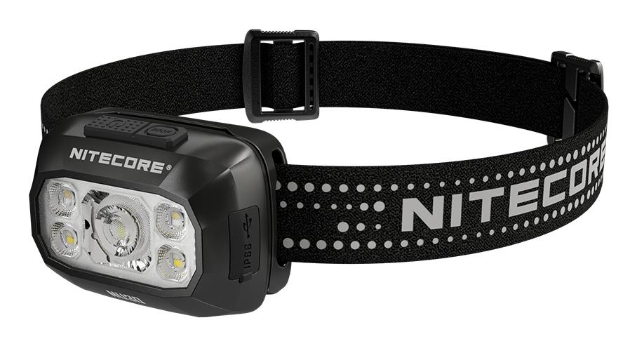 NITECORE NU30 LED headlamp, 500 lm, USB-C charging, 1500 mAh battery, IP66