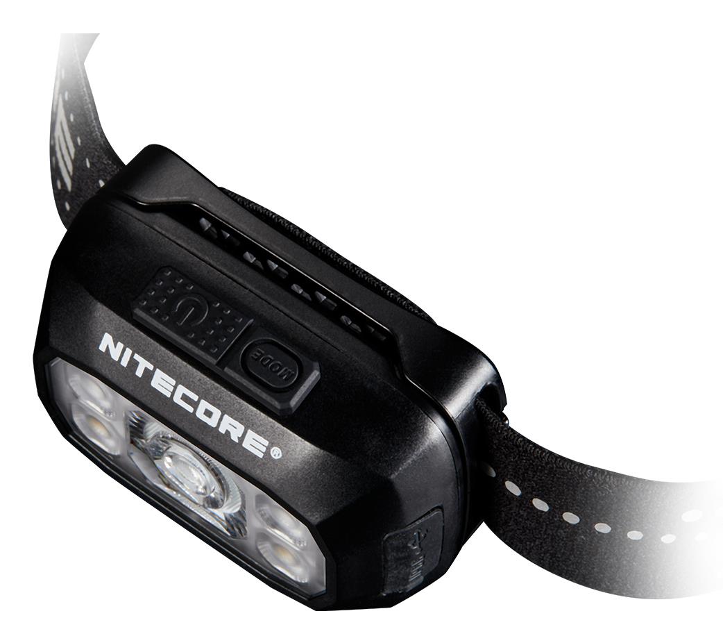 NITECORE NU30 LED headlamp, 500 lm, USB-C charging, 1500 mAh battery, IP66