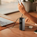 EcoFlow RAPID ārējais akumulators 25 000 mAh, 170 W, ar 2 USB-C pieslēgvietām, USB-A pieslēgvietu un TFT ekrānu, sudraba