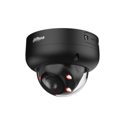 DAHUA 6 MP kupolveida IP videonovērošanas kamera ar motorizētu 2,7–13,5 mm objektīvu, viedo dubulto apgaismojumu līdz 50 m, mikrofonu, PoE, IP67 un IK10, melna