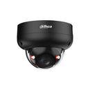 DAHUA 6 MP kupolveida IP videonovērošanas kamera ar motorizētu 2,7–13,5 mm objektīvu, viedo dubulto apgaismojumu līdz 50 m, mikrofonu, PoE, IP67 un IK10, melna