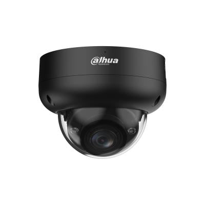 DAHUA 6 MP kupolveida IP videonovērošanas kamera ar motorizētu 2,7–13,5 mm objektīvu, viedo dubulto apgaismojumu līdz 50 m, mikrofonu, PoE, IP67 un IK10, melna