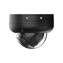 DAHUA 6 MP kupolveida IP videonovērošanas kamera ar motorizētu 2,7–13,5 mm objektīvu, viedo dubulto apgaismojumu līdz 50 m, mikrofonu, PoE, IP67 un IK10, melna