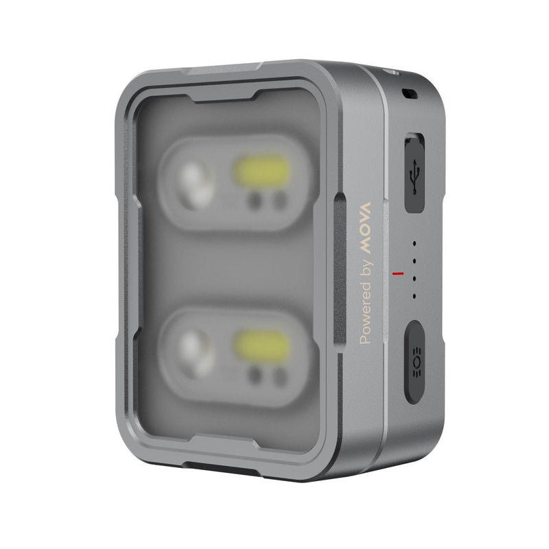 MOVA MWL001 LED galvas lukturu komplekts, 2 gab., uzlādējami, melni