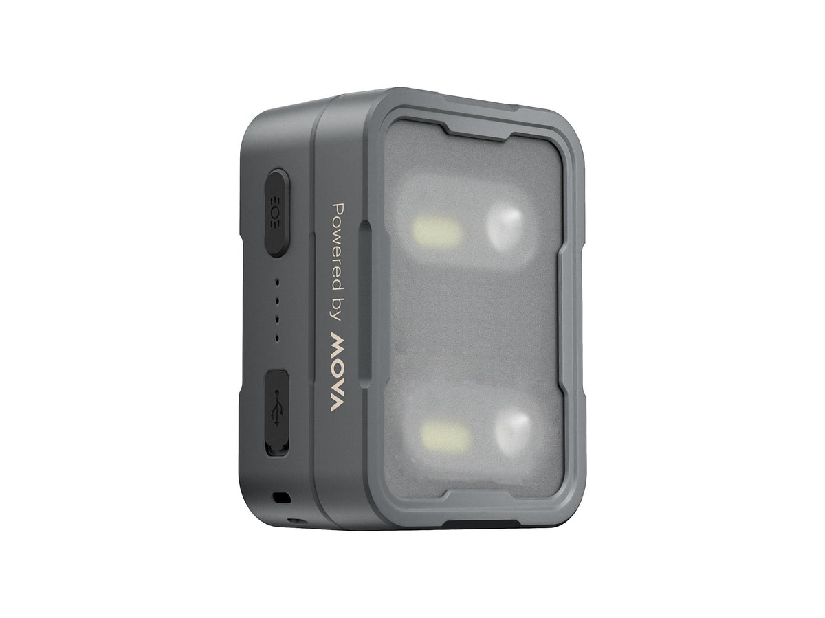 MOVA MWL001 LED galvas lukturu komplekts, 2 gab., uzlādējami, melni
