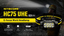 Nitecore HC75 UHE galvas lukturis 3000 lm, 192 m, USB-C, IP68