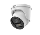 DAHUA 8 MP kupolveida IP videonovērošanas kamera ar 2,8 mm objektīvu, viedo dubulto apgaismojumu, aktīvo atturēšanu, divvirzienu audio, cilvēku skaitīšanu, PoE+, ePoE, IP67 un IK10, balta