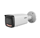 DAHUA 8 MP cilindriskā IP videonovērošanas kamera ar 2,8 mm objektīvu, viedo dubulto apgaismojumu līdz 80 m, AcuPick, cilvēku skaitīšanu, mikrofonu, PoE+, ePoE, IP67 un IK10, balta