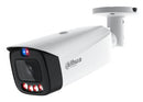 DAHUA 8 MP cilindriskā IP videonovērošanas kamera ar 3,6 mm objektīvu, WizColor, 60 m nakts redzamību, aktīvo atturēšanu, divvirzienu audio, AcuPick, PoE+ un IP67, balta
