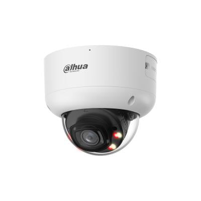 DAHUA 6 MP Vandal-Resistant Dome IP Security Camera with 2.8 mm Lens, WizColor, 60 m Night Vision, Active Deterrence, Two-Way Audio, AcuPick, PoE+, ePoE, IP67 and IK10, White