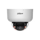 DAHUA 8 MP vandalizturīga kupolveida IP videonovērošanas kamera ar 2,8 mm objektīvu, WizColor, 60 m nakts redzamību, aktīvo atturēšanu, divvirzienu audio, AcuPick, PoE+, ePoE, IP67 un IK10, balta