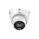 DAHUA 8 MP kupolveida IP videonovērošanas kamera ar 2,8 mm objektīvu, silti baltu apgaismojumu līdz 30 m, mikrofonu, PoE un IP67, balta