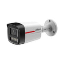DAHUA 6 MP cilindriskā IP videonovērošanas kamera ar 2,8 mm objektīvu, WizColor, krāsainu nakts redzamību līdz 50 m, cilvēku un transportlīdzekļu noteikšanu, mikrofonu, PoE un IP67, balta