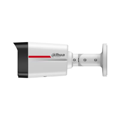 DAHUA 8 MP cilindriskā IP videonovērošanas kamera ar 2,8 mm objektīvu, krāsainu nakts redzamību līdz 50 m, mikrofonu, PoE un IP67, balta