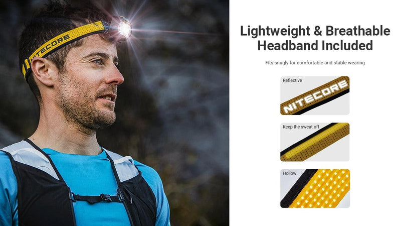 NITECORE UT27 MCT LED galvas lukturis, 800 lm, trīs krāsu temperatūras, USB-C uzlāde, 74 g