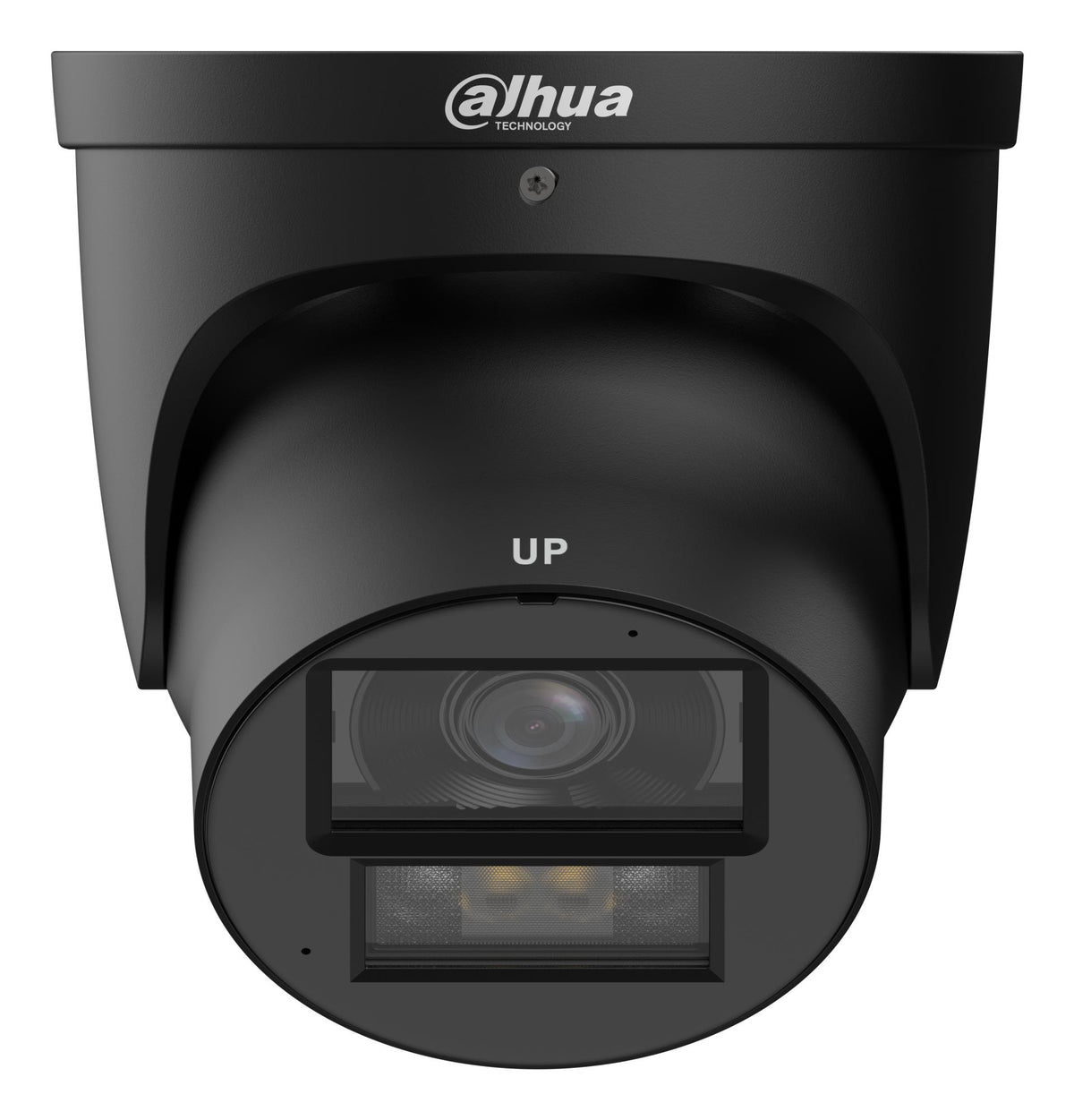 DAHUA 4 MP Turret IP Security Camera with 2.8 mm Lens, WizColor, 60 m Night Vision, Active Deterrence, Two-Way Audio, AcuPick, PoE+, ePoE, IP67 and IK10, Black