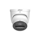 DAHUA 6 MP torņveida IP videonovērošanas kamera ar 3,6 mm objektīvu, WizColor, 60 m nakts redzamību, aktīvo atturēšanu, divvirzienu audio, PoE+, ePoE, IP67 un IK10, balta