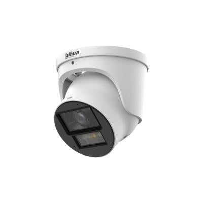 DAHUA 6 MP torņveida IP videonovērošanas kamera ar 3,6 mm objektīvu, WizColor, 60 m nakts redzamību, aktīvo atturēšanu, divvirzienu audio, PoE+, ePoE, IP67 un IK10, balta
