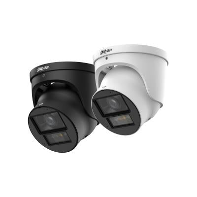 DAHUA 6 MP torņveida IP videonovērošanas kamera ar 3,6 mm objektīvu, WizColor, 60 m nakts redzamību, aktīvo atturēšanu, divvirzienu audio, PoE+, ePoE, IP67 un IK10, balta