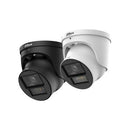 DAHUA 6 MP torņveida IP videonovērošanas kamera ar 3,6 mm objektīvu, WizColor, 60 m nakts redzamību, aktīvo atturēšanu, divvirzienu audio, PoE+, ePoE, IP67 un IK10, balta